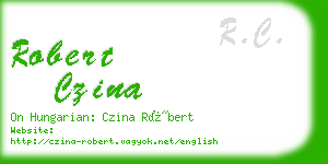 robert czina business card